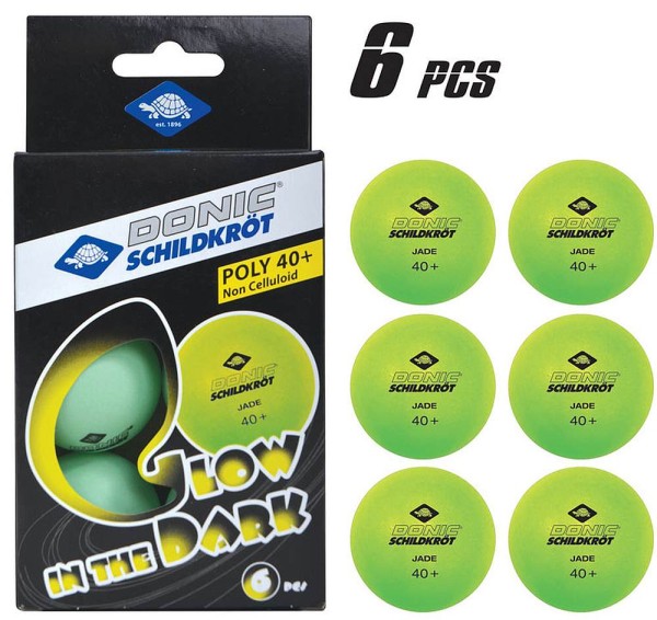 Tischtennis Ball Glow Poly Verpackung und Inhalt
