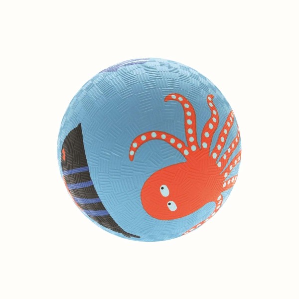 Kautschukball unter Wasser