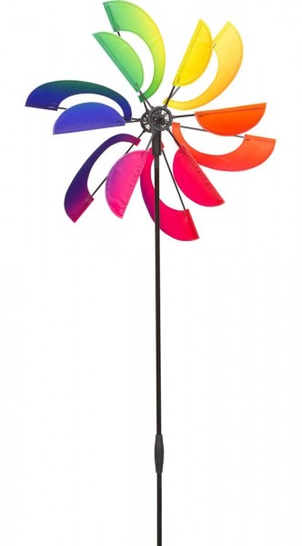 Windspiel Windmill Rainbow Swirl Design Line